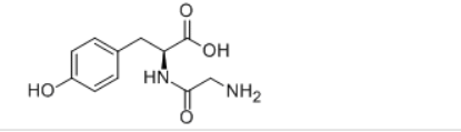 N-Glycyl-L-Tyrosine Structure