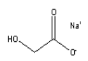 Sodium Glycolate Structure